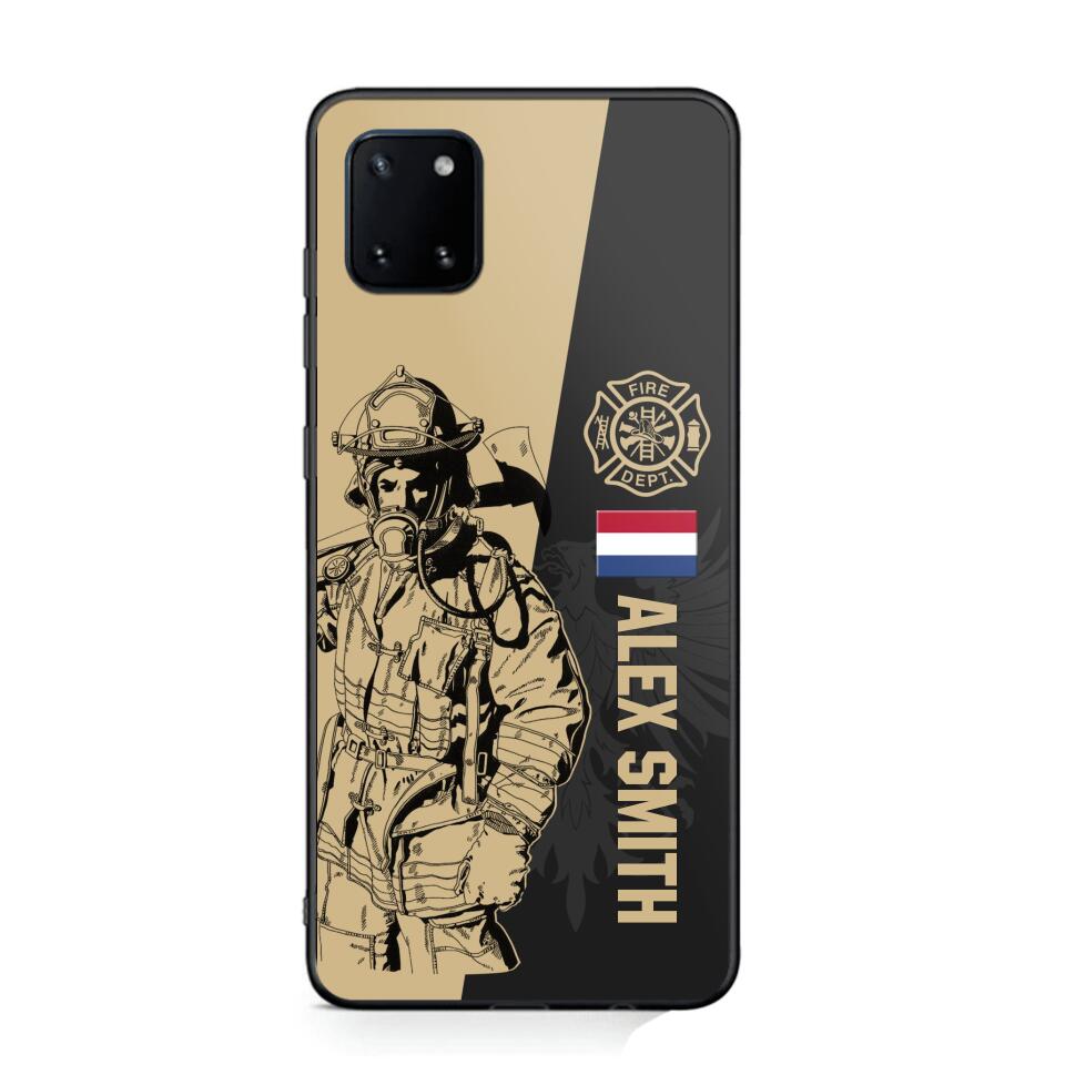 Personalized Netherland Firefighter Phone Case Printed 22JUL-HY23