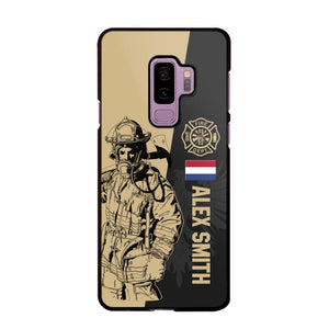 Personalized Netherland Firefighter Phone Case Printed 22JUL-HY23