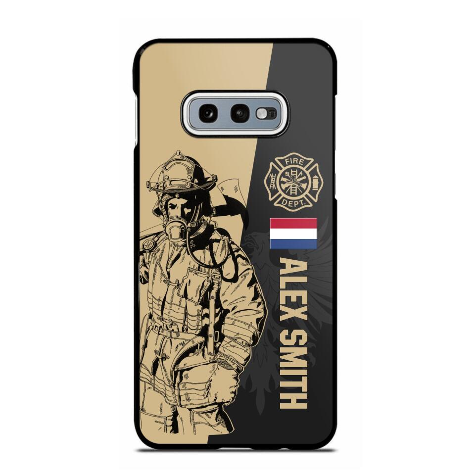 Personalized Netherland Firefighter Phone Case Printed 22JUL-HY23