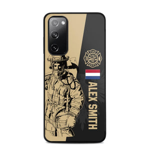 Personalized Netherland Firefighter Phone Case Printed 22JUL-HY23