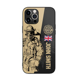 Personalized British Firefighter Phone Case Printed 22JUL-HY23