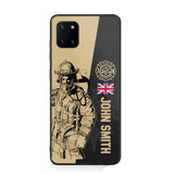 Personalized British Firefighter Phone Case Printed 22JUL-HY23