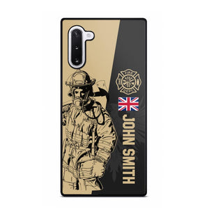 Personalized British Firefighter Phone Case Printed 22JUL-HY23