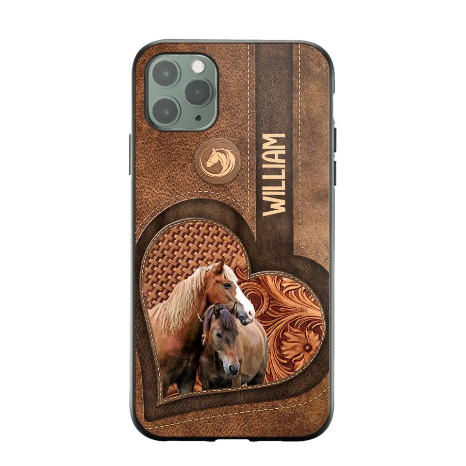 Personalized Horse Lover Phone Case Printed 22JUL-HQ23