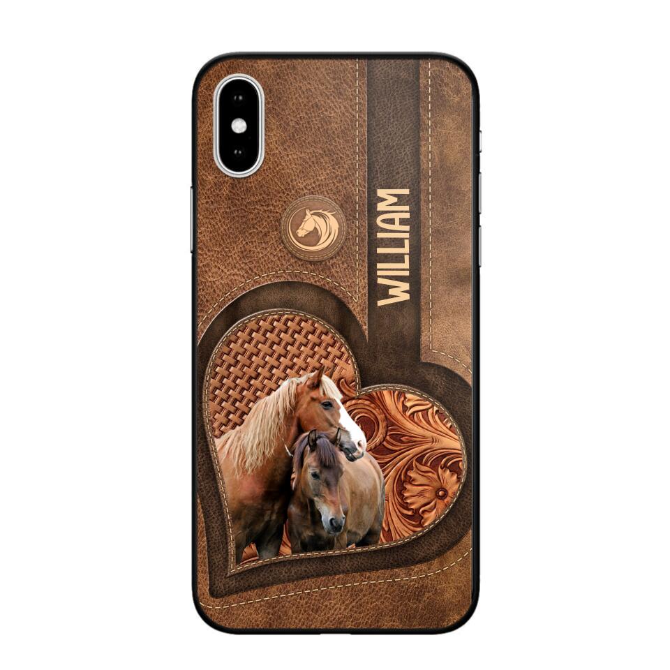 Personalized Horse Lover Phone Case Printed 22JUL-HQ23