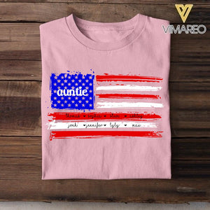 Personalized Nickname Us Flag Independence Day Kid Name Tshirt QTDT2706