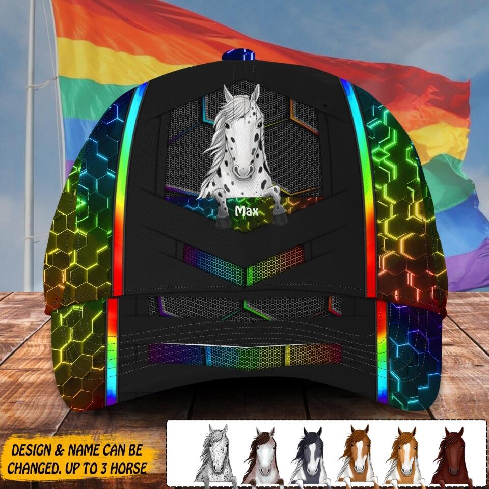 Personalized Horse Lovers LGBT Cap Printed NQDT2706