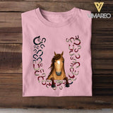 Personalized Horse Lovers Independence Day Tshirt Printed NQHC2706