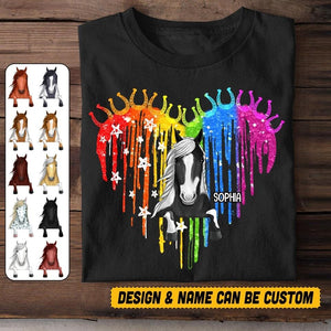 Personalized Horse LGBT Tshirt Printed NQVQ2706