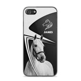 Personalized Horses Lovers Leather Printed Phonecase 28