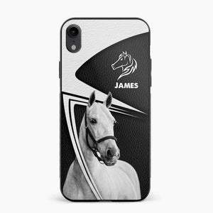 Personalized Horses Lovers Leather Printed Phonecase 28