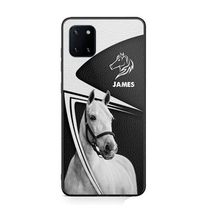 Personalized Horses Lovers Leather Printed Phonecase 28