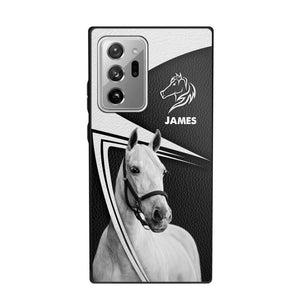 Personalized Horses Lovers Leather Printed Phonecase 28