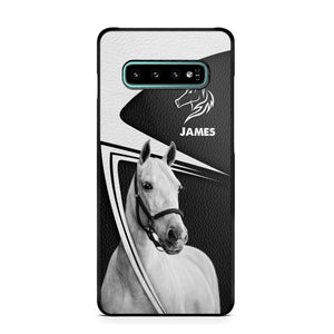 Personalized Horses Lovers Leather Printed Phonecase 28