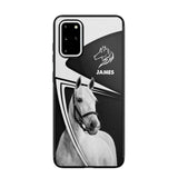 Personalized Horses Lovers Leather Printed Phonecase 28