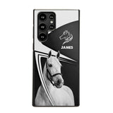 Personalized Horses Lovers Leather Printed Phonecase 28