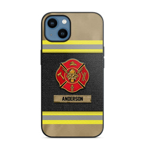 Personalized Canada Firefighter Uniform & Name Phonecase Father's day gifts Mother's day Gifts