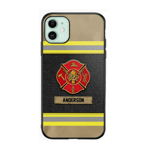 Personalized Canada Firefighter Uniform & Name Phonecase Father's day gifts Mother's day Gifts