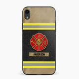 Personalized Canada Firefighter Uniform & Name Phonecase Father's day gifts Mother's day Gifts