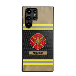 Personalized Canada Firefighter Uniform & Name Phonecase Father's day gifts Mother's day Gifts