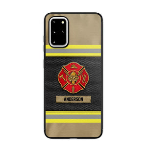 Personalized Canada Firefighter Uniform & Name Phonecase Father's day gifts Mother's day Gifts