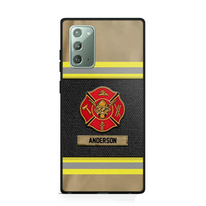 Personalized Canada Firefighter Uniform & Name Phonecase Father's day gifts Mother's day Gifts