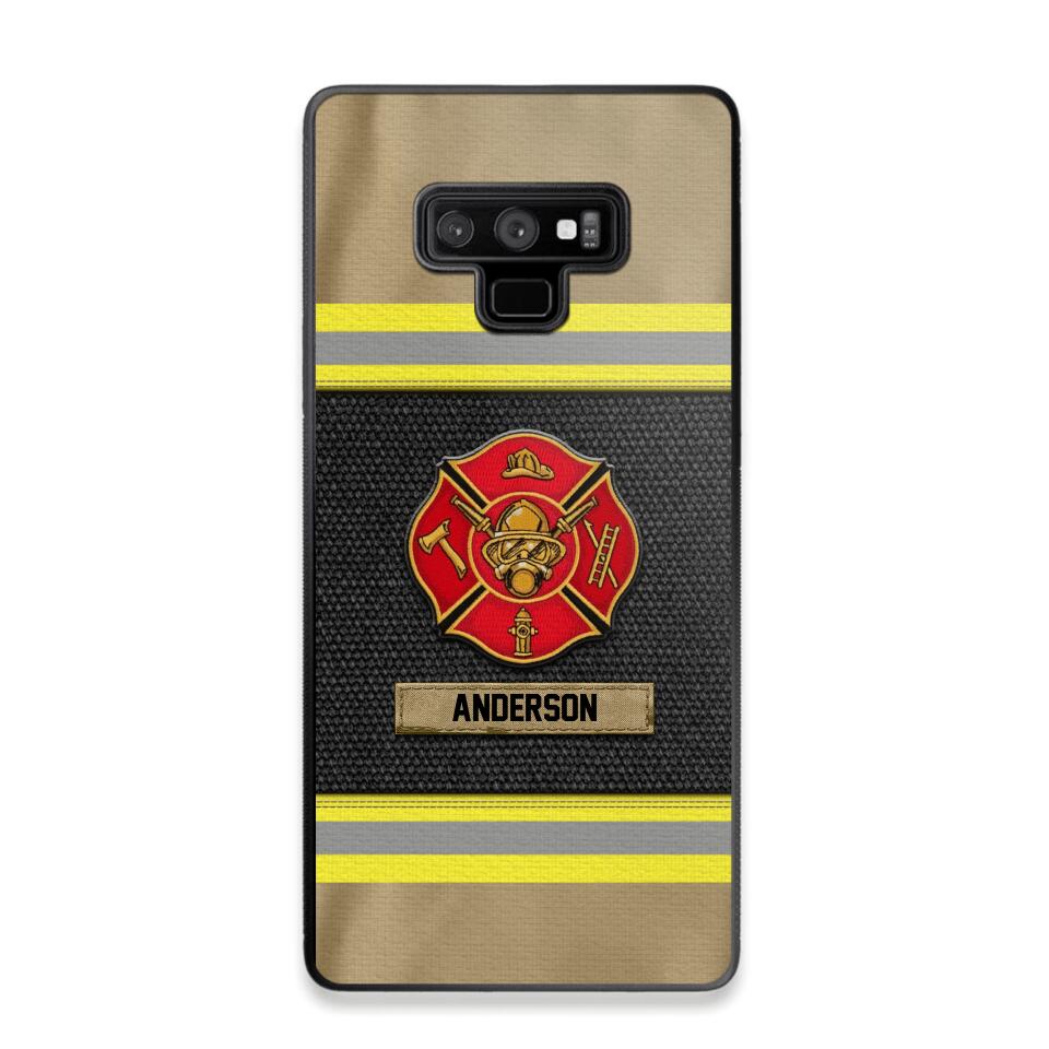 Personalized Canada Firefighter Uniform & Name Phonecase Father's day gifts Mother's day Gifts