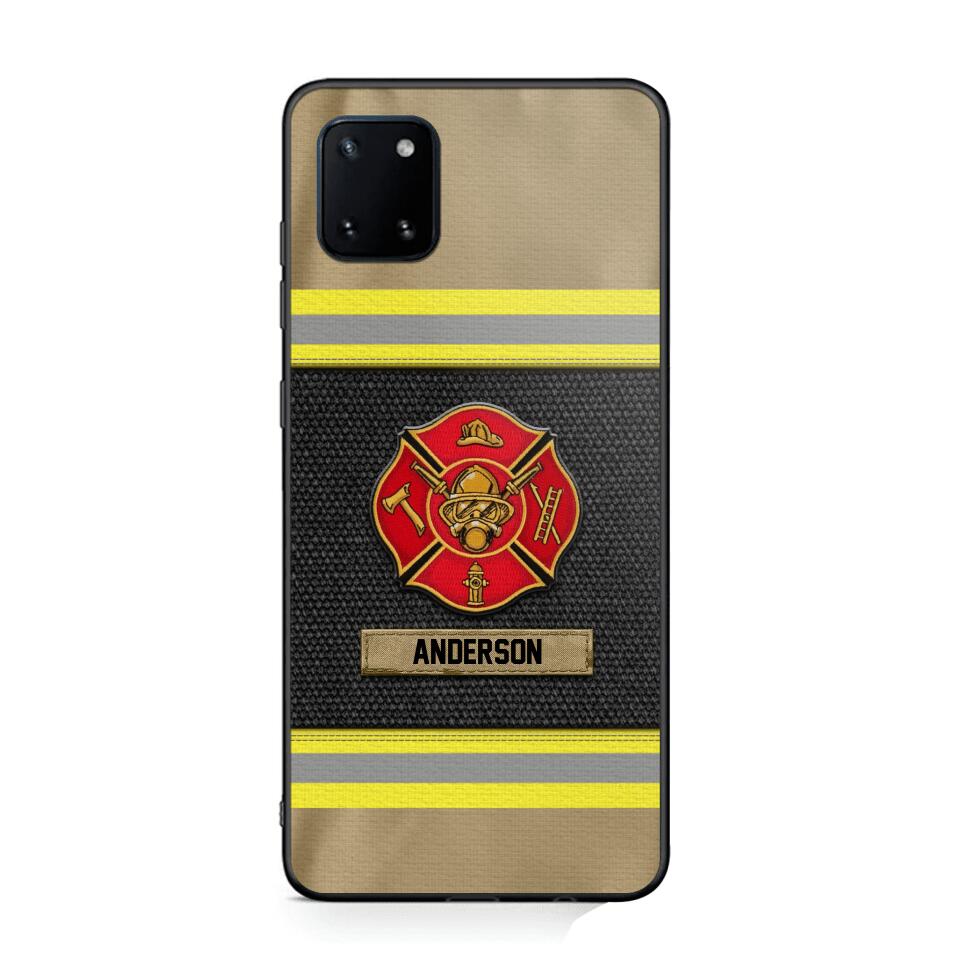 Personalized Canada Firefighter Uniform & Name Phonecase Father's day gifts Mother's day Gifts