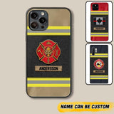 Personalized Canada Firefighter Uniform & Name Phonecase Father's day gifts Mother's day Gifts