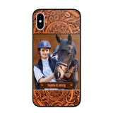 Personalized Horses Lovers Leather Printed Phonecase Upload Custom Image 28