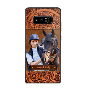 Personalized Horses Lovers Leather Printed Phonecase Upload Custom Image 28