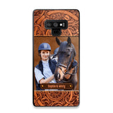 Personalized Horses Lovers Leather Printed Phonecase Upload Custom Image 28