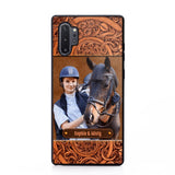 Personalized Horses Lovers Leather Printed Phonecase Upload Custom Image 28