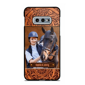 Personalized Horses Lovers Leather Printed Phonecase Upload Custom Image 28