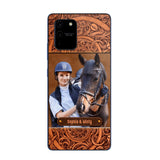 Personalized Horses Lovers Leather Printed Phonecase Upload Custom Image 28