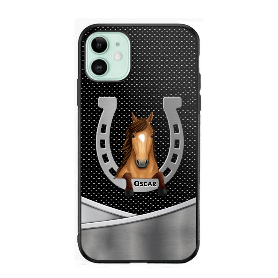 Personalized Horse Lover Phone Case Printed 22JUY-HC01