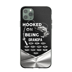 Personalized Hooked On Being Grandpa Phone Case Printed 22JUY-HQ02