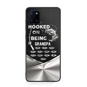 Personalized Hooked On Being Grandpa Phone Case Printed 22JUY-HQ02