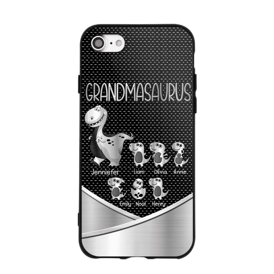 Personalized Grandmasaurus With Kid Phone Case Printed 22JUY-DT01