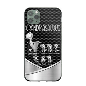 Personalized Grandmasaurus With Kid Phone Case Printed 22JUY-DT01