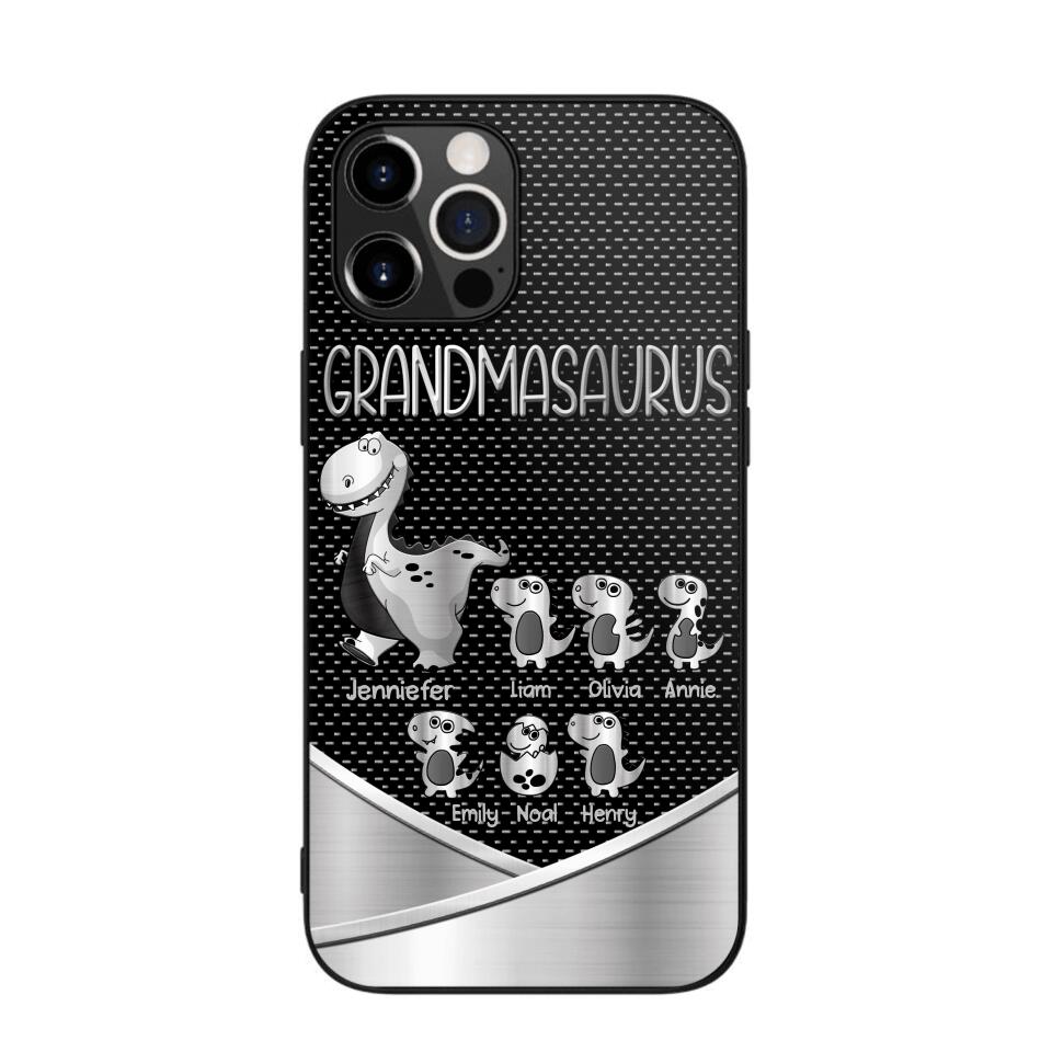 Personalized Grandmasaurus With Kid Phone Case Printed 22JUY-DT01