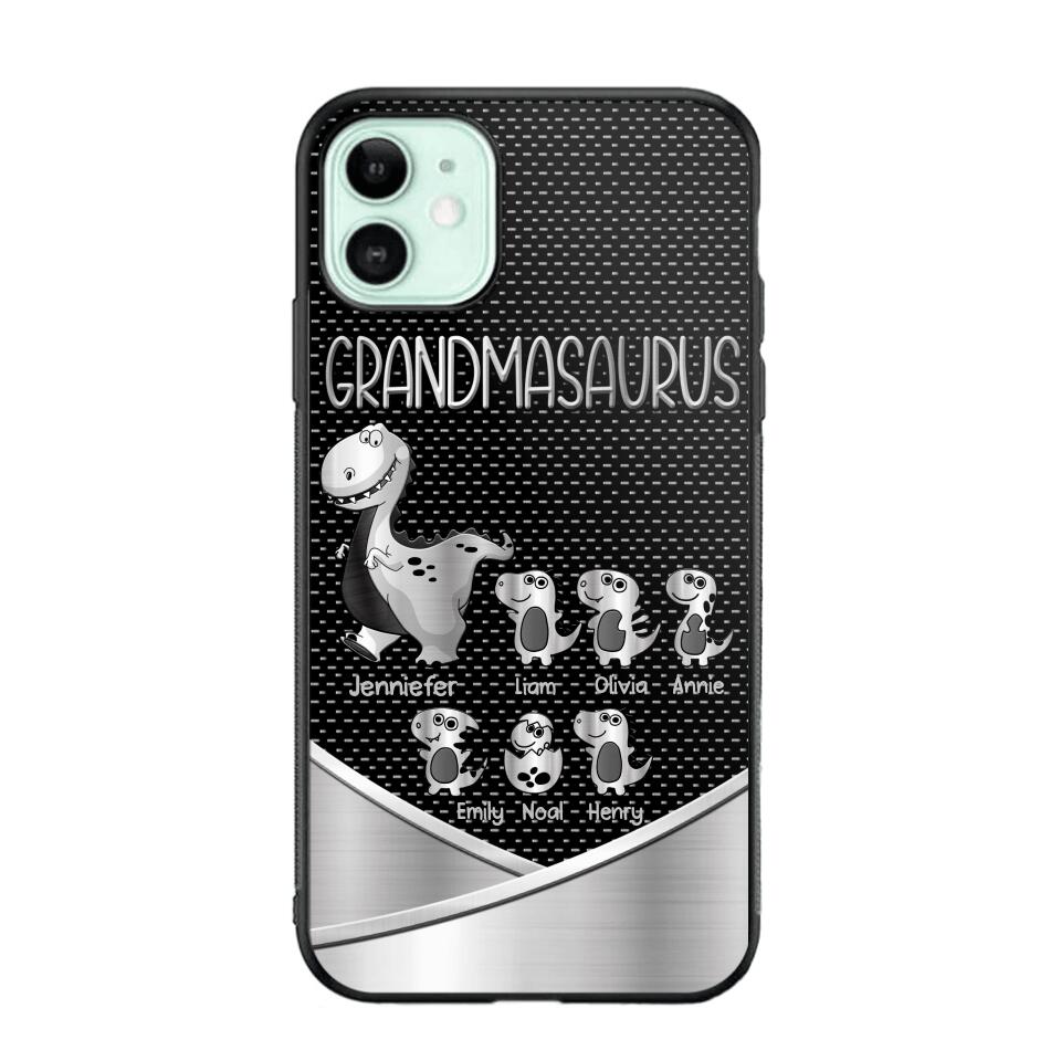 Personalized Grandmasaurus With Kid Phone Case Printed 22JUY-DT01