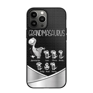 Personalized Grandmasaurus With Kid Phone Case Printed 22JUY-DT01