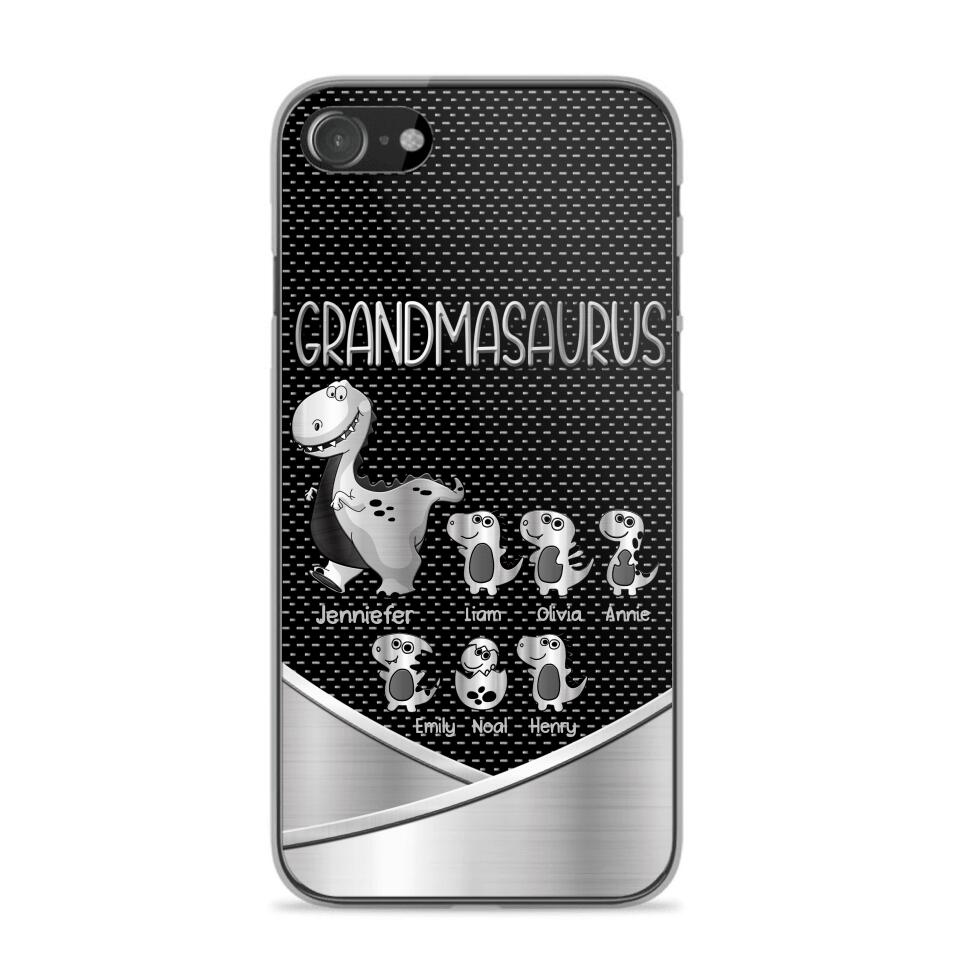 Personalized Grandmasaurus With Kid Phone Case Printed 22JUY-DT01