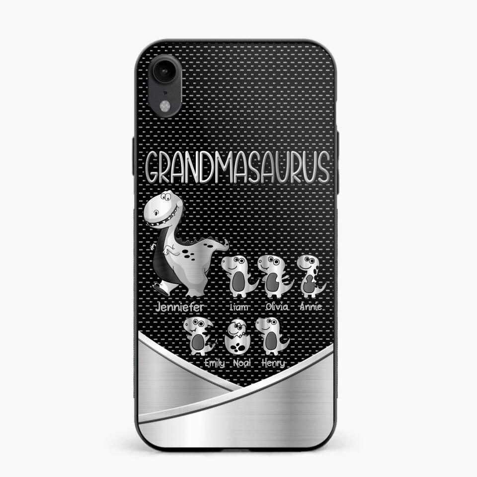 Personalized Grandmasaurus With Kid Phone Case Printed 22JUY-DT01