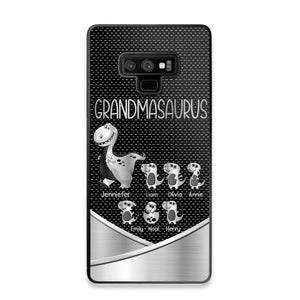 Personalized Grandmasaurus With Kid Phone Case Printed 22JUY-DT01