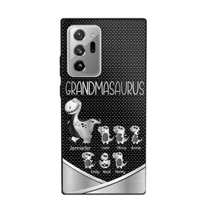 Personalized Grandmasaurus With Kid Phone Case Printed 22JUY-DT01