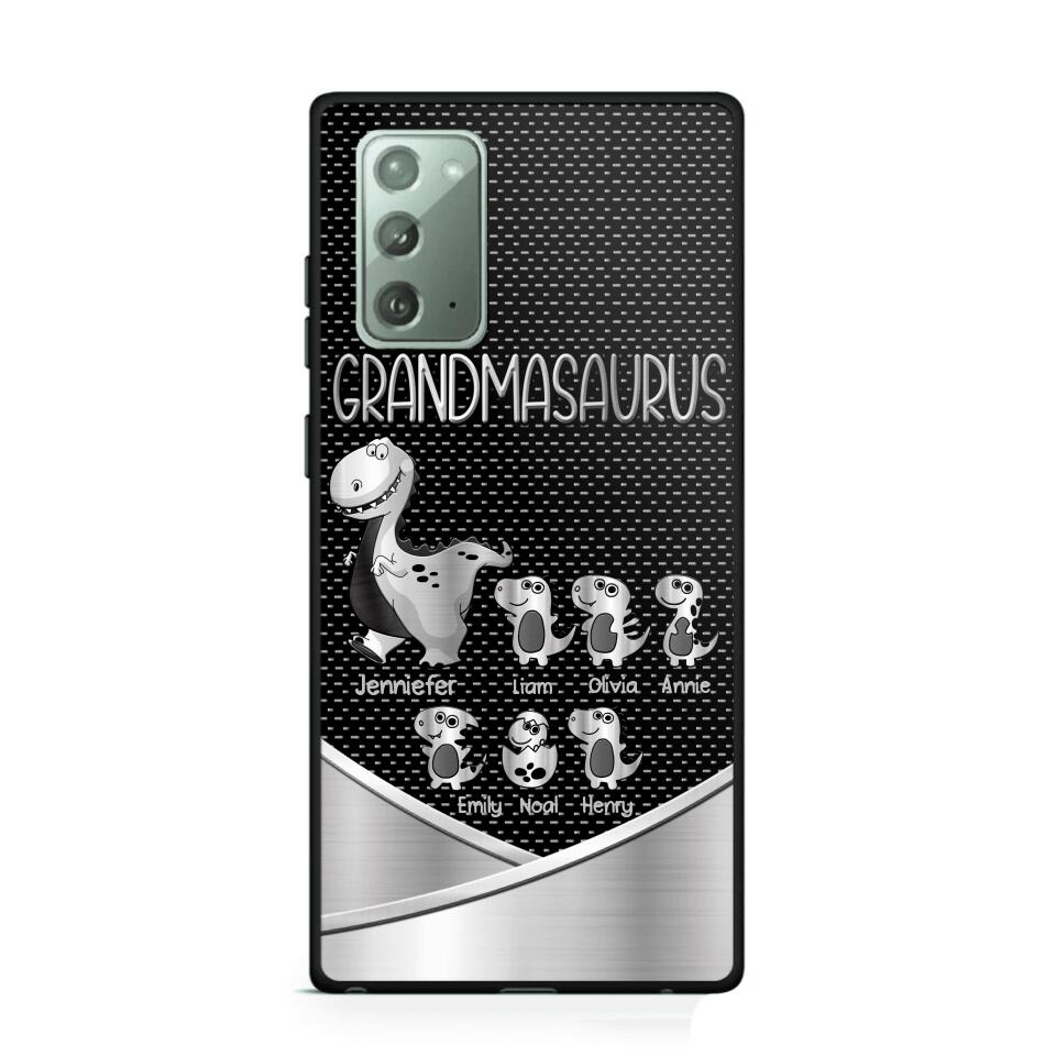 Personalized Grandmasaurus With Kid Phone Case Printed 22JUY-DT01