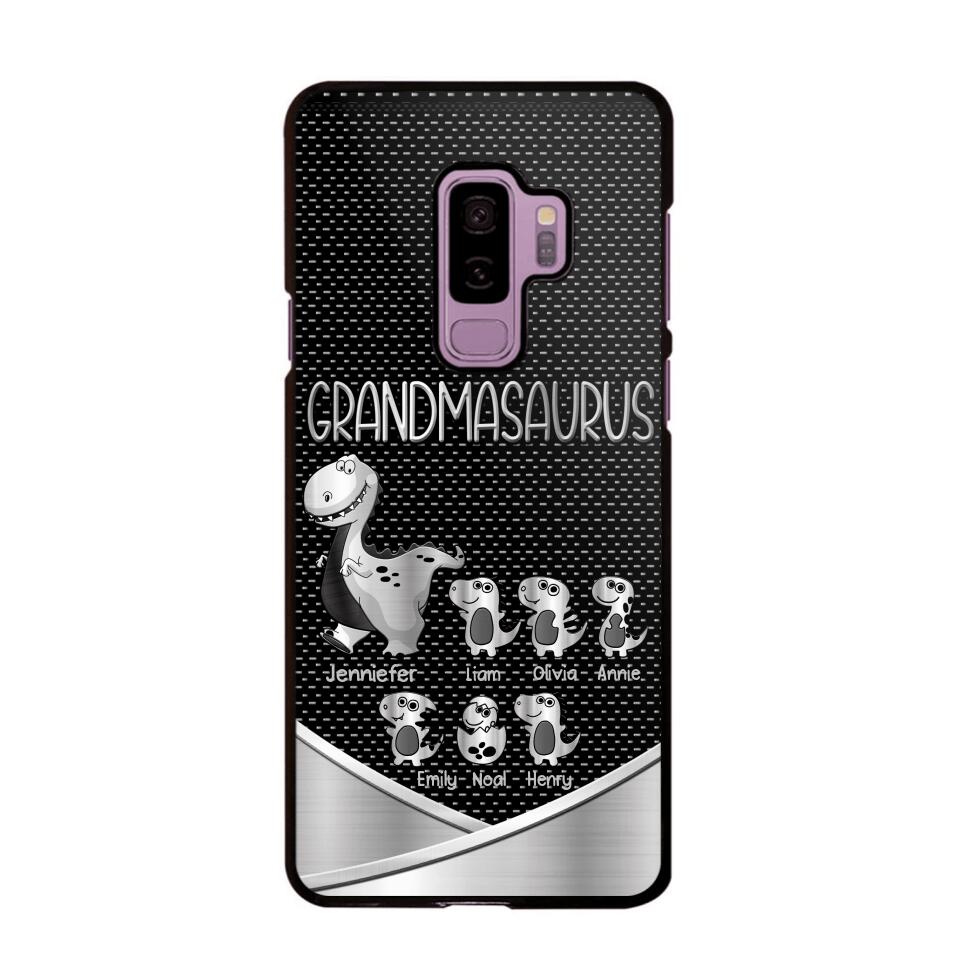 Personalized Grandmasaurus With Kid Phone Case Printed 22JUY-DT01