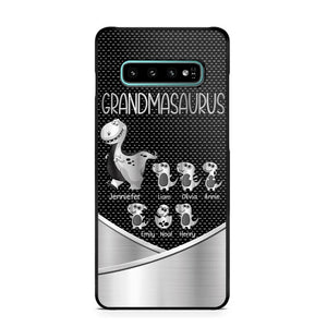 Personalized Grandmasaurus With Kid Phone Case Printed 22JUY-DT01